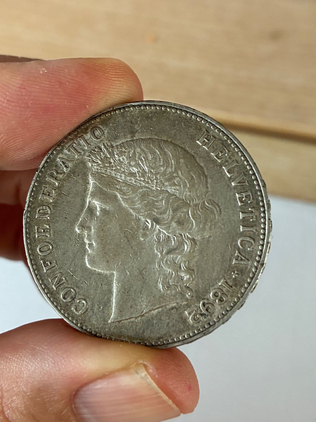 Alle Münzen: 5 Franken 1892 – Gebraucht aus Kesswil von 60plus