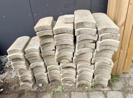 Rasenkantensteine gebraucht, 2 Grössen, 165 Stk.
