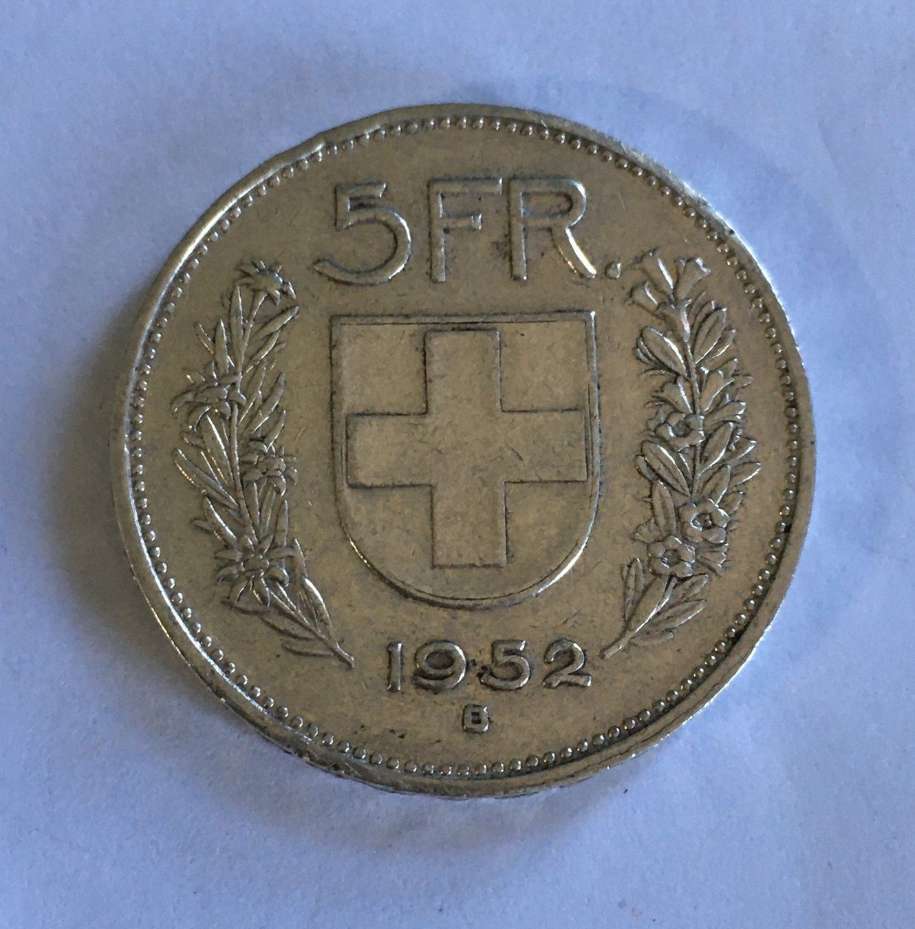 Tutti le monete: 1952 5 Franken Silber – Usato da Kirchberg SG venduto da Helveticus00