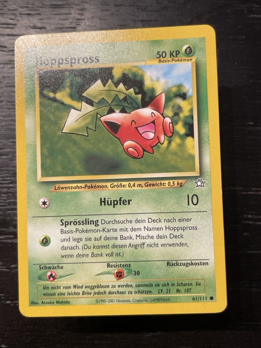 Pokémon Carte collezionabili: Hoppspross 61/111 neo pokemon – Usato da Hugelshofen venduto da Suimosa