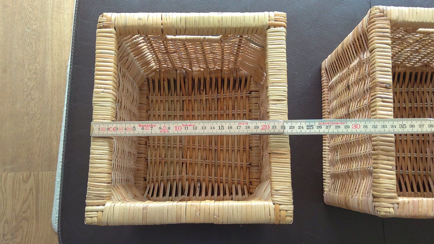 Ikea Altro per la casa: 3 Stück Rechteckig Rattan Körbe – Usato da Gunzwil venduto da Ozzie68 1