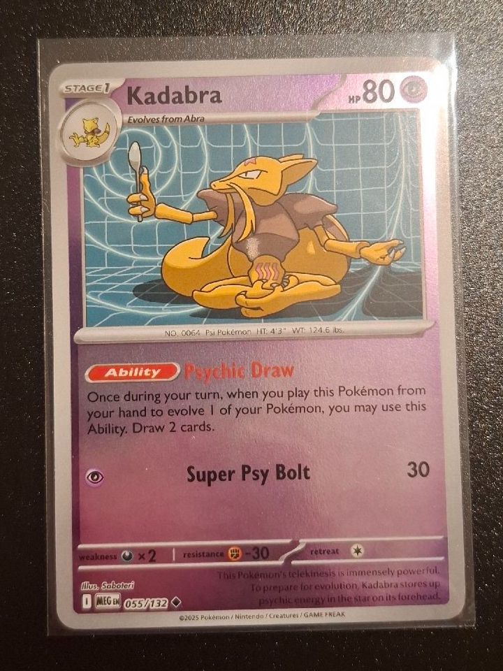 Pokémon Carte collezionabili: Kadabra MEG 055/132 – Reverse Holo – Usato da Wetzikon ZH venduto da itriale