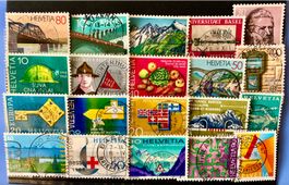 CH Briefmarken mit Vollstempel    