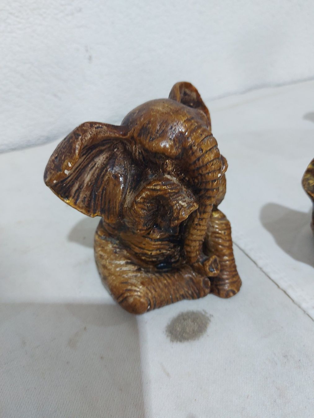 Figurines: 3er Set  Elefantenfiguren; Deko-Elefanten – D'occasion à Rheinau par profitronic.shop 3