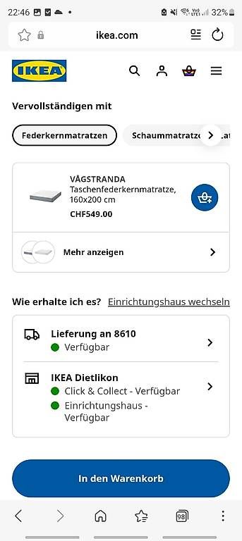 Betten: Ikea Bett + Matratze – Gebraucht aus Uster von rau_t7hl 2
