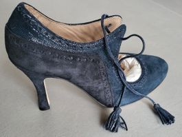 Chaussure talon 10cm 36 MINA BUENOSAIRES BLU MADE EN ITALY
