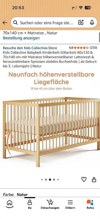 Betten: Babybett/Kleinkindbett – Gebraucht aus Windisch von ana_8l5n 1