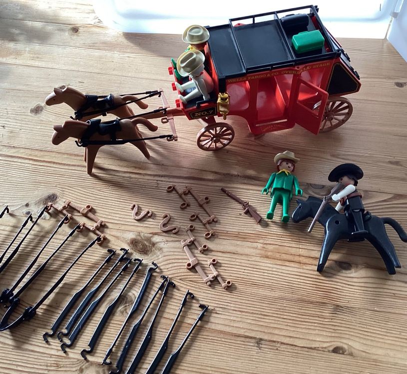 Playmobil Diligence Mains Fixes 3245 B - 1984 - Thème Western, Allemagne