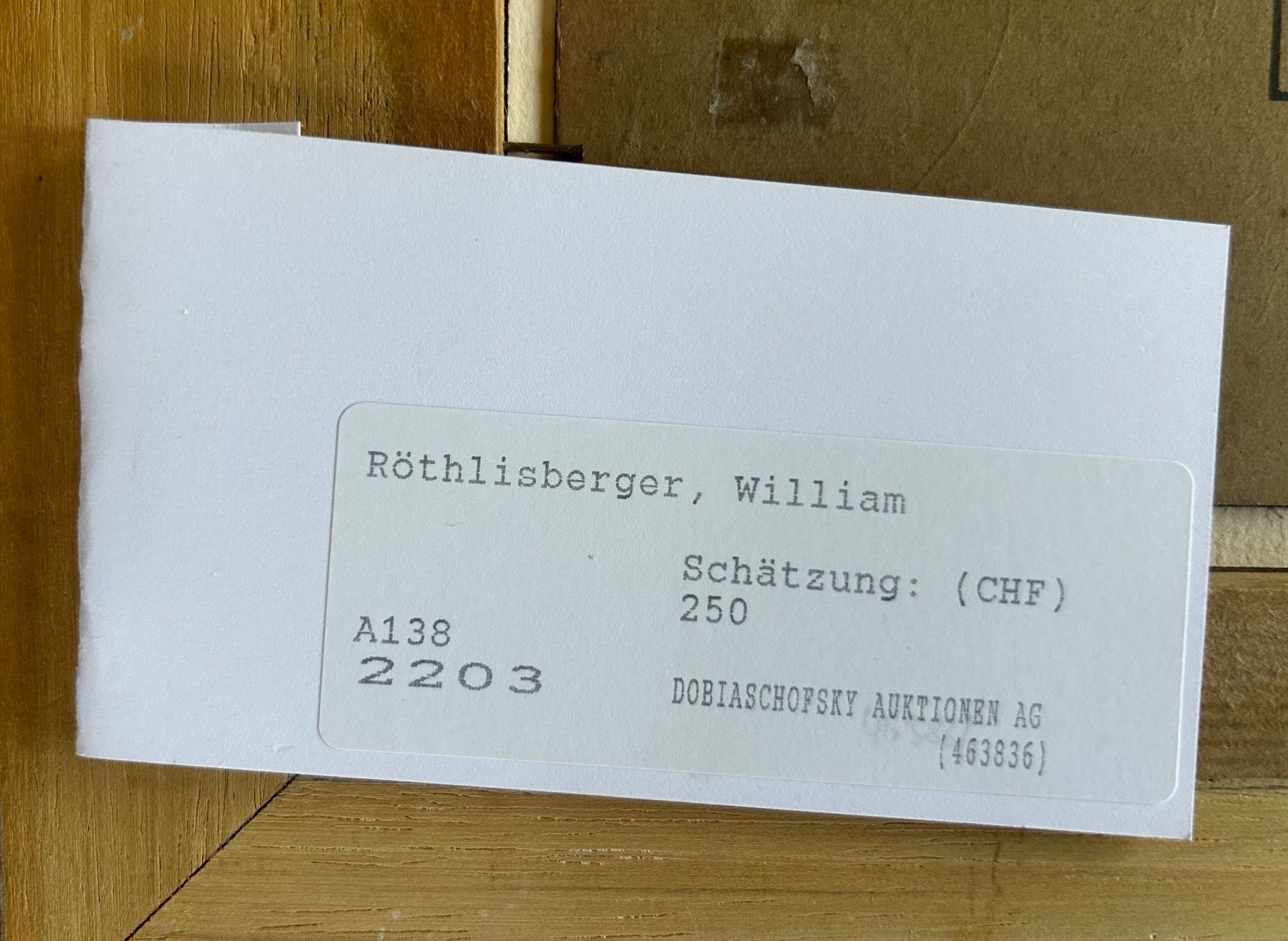 Dipinti: William Röthlisberger: «La Magne», 1942 – Usato da Lichtensteig venduto da VonSteinegg 5