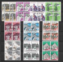 1973-75: : Landschaftbilder Viererblock Serie Nr.523-533 ET