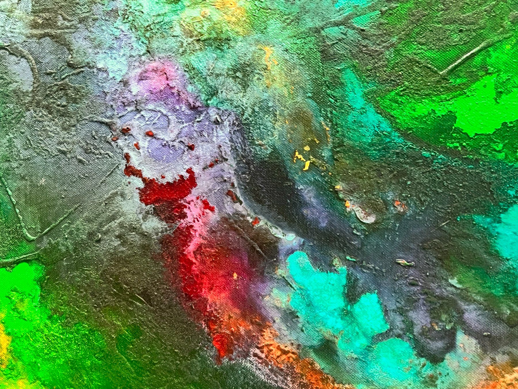 Dipinti: Andrea Scacciotti - Malerei auf Leinwand - Material abstrakt – Usato da Ponte Tresa venduto da 11GalleriaAlterEgo11 6