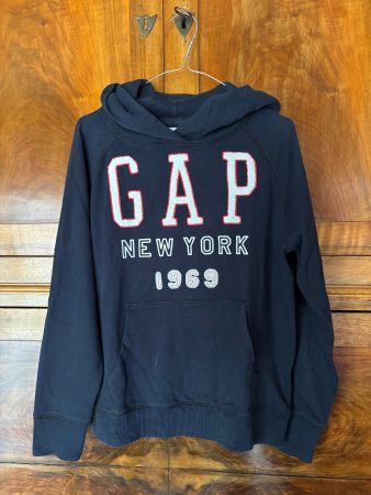 Sweat à capuche en coton GAP bleu marine