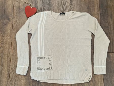 Baumwoll Pullover Monari beige Gr 34 neuwertiger Zustand