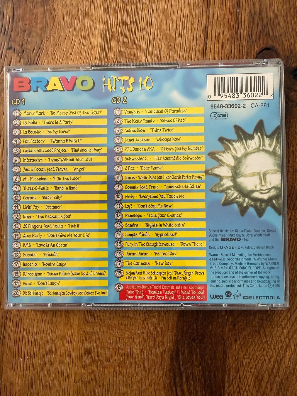 CD: Bravo Hits 10 (1995) – Usato da Zürich venduto da Gekuu 1