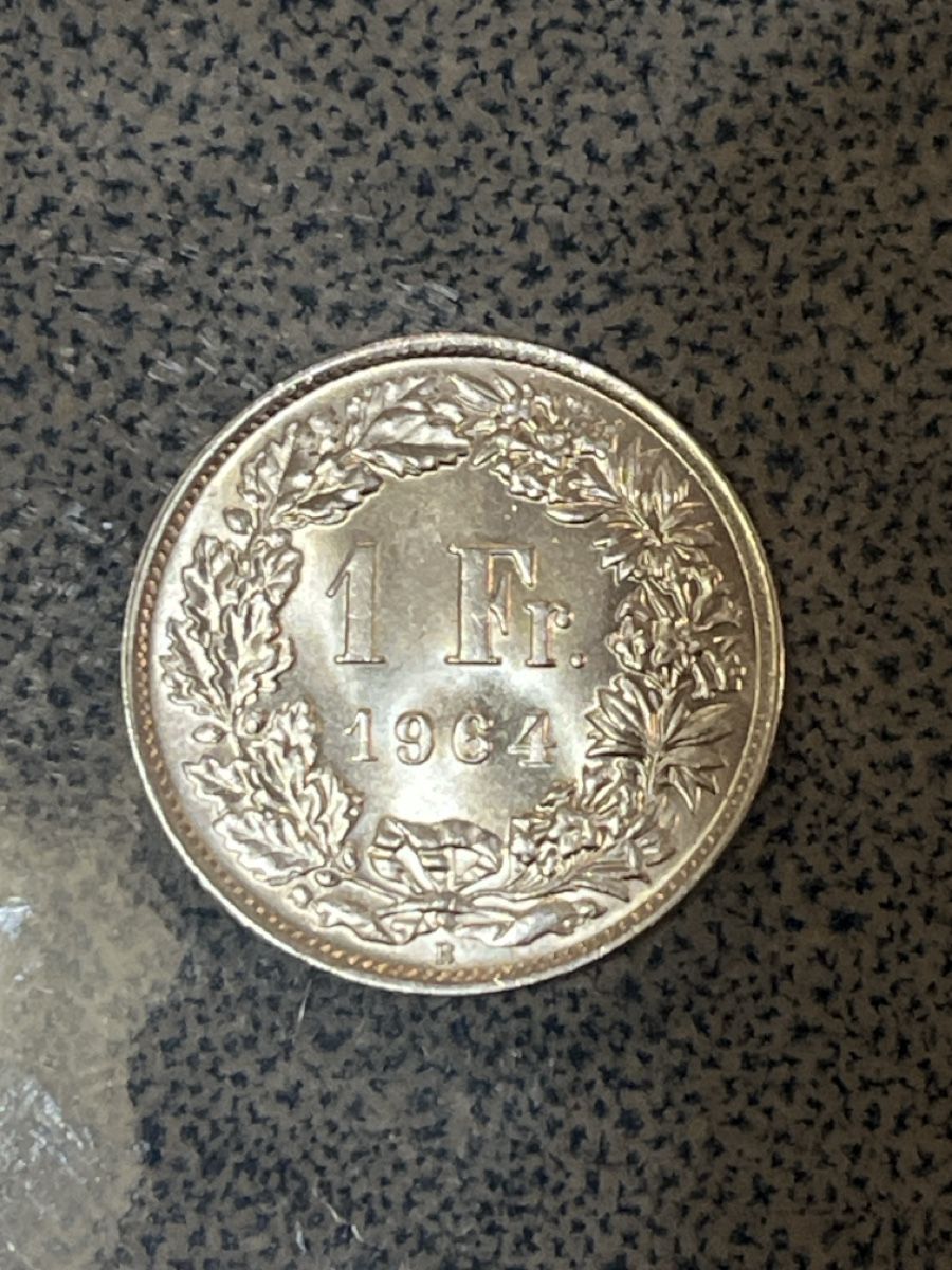 Tutti le monete: Un franc argent 1964 B – Usato da Prangins venduto da Rodard8