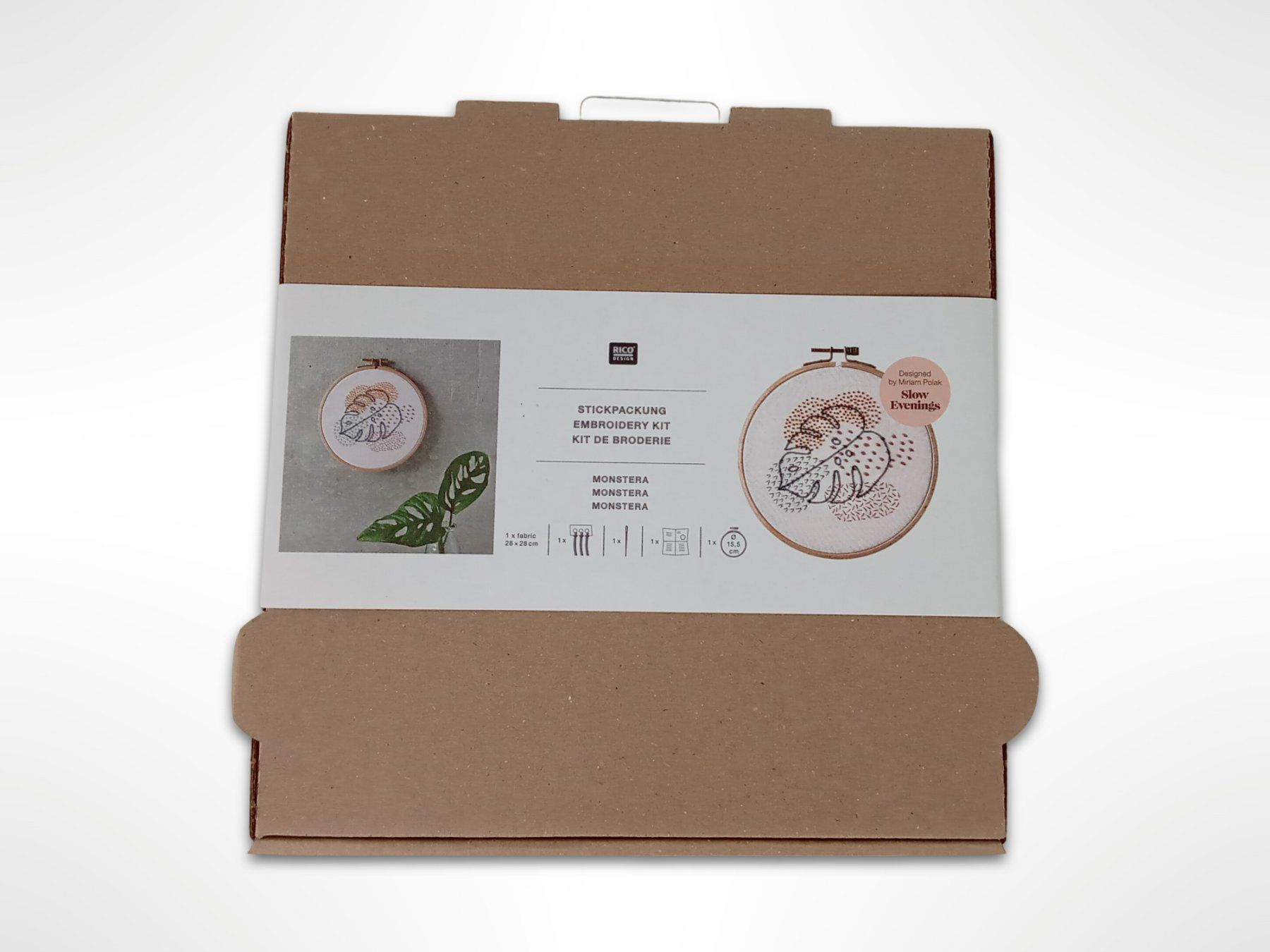 Stickrahmen: RICO DESIGN Stickpackung Monstera – Neu (gemäss Beschreibung) aus Suhr von Restwert_Suhr 3