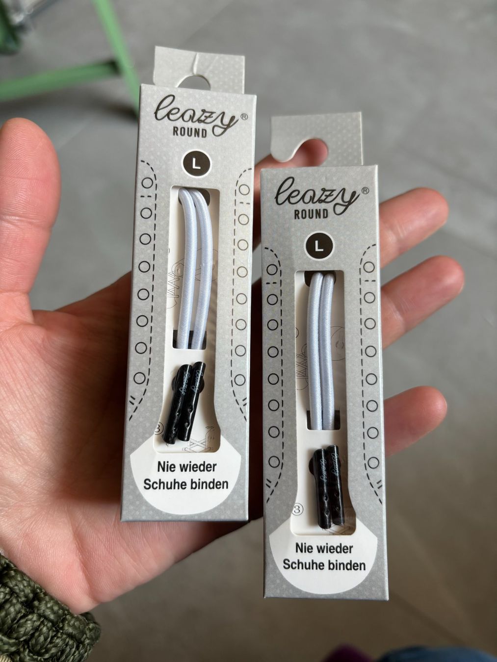Herrenschuhe: 2x Leazy Flat lacet élastique blanc neufs taille L – Neu (gemäss Beschreibung) aus Salvenach von gwenwywar
