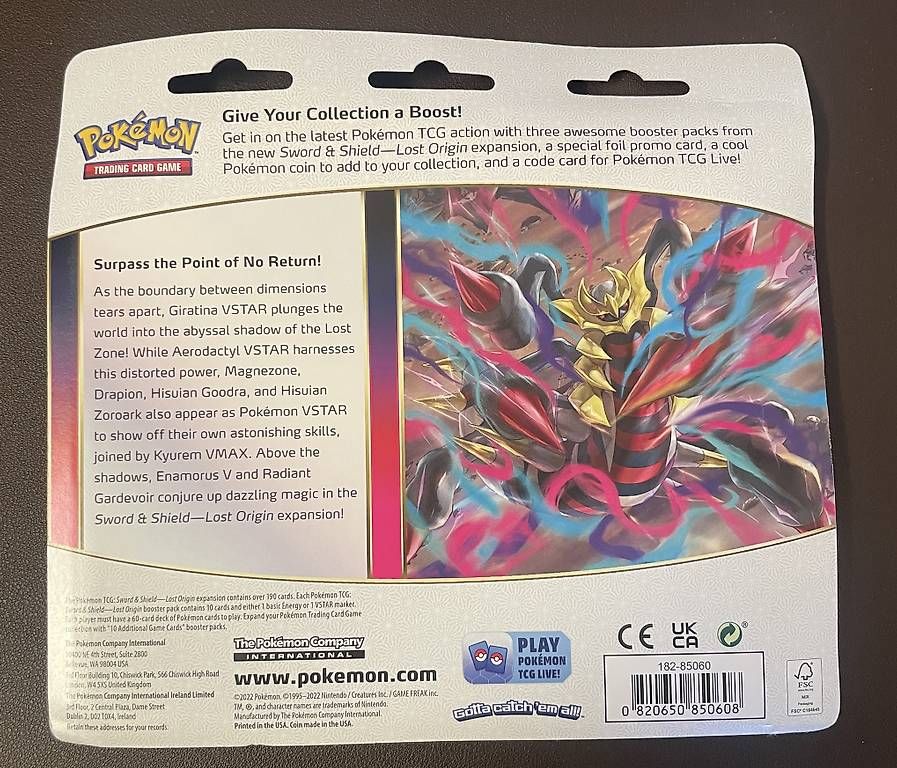 Pokémon Carte collezionabili: Pokemon Lost Origin 3 Pack Blister – Nuovo e nell'imballaggio originale da Oetwil am See venduto da Push_Pull_Leg 1
