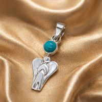 Anhänger Engel Türkis Silber 925 Schutzengel Sterlingsilber
