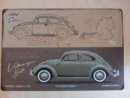 Volkswagen Beetle Blechschild
