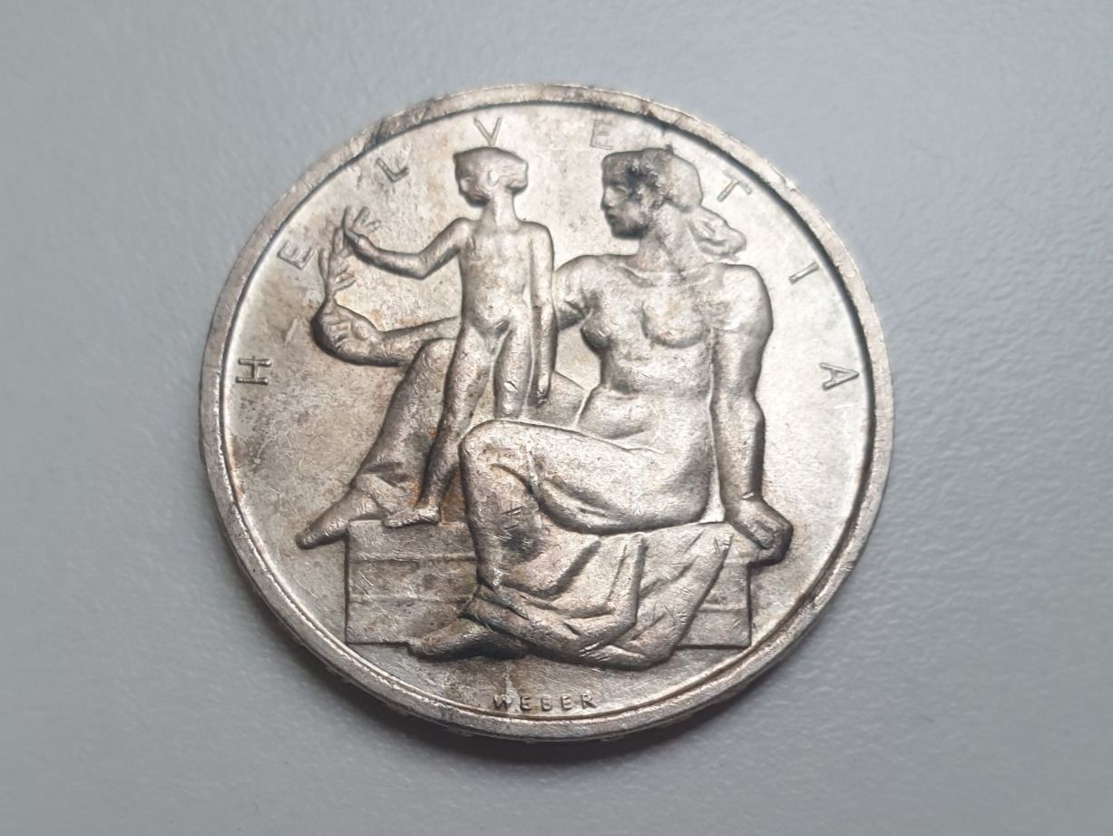 Toutes les monnaies: 🇨🇭🤍 5 Francs 1948 Constitution Silver 15g – D'occasion à Chavannes-Renens par silverismoney 1