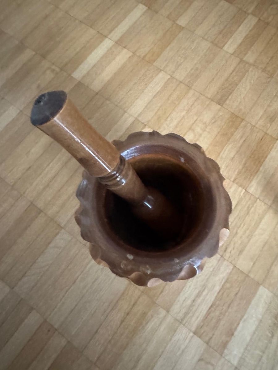 Altro per cucinare: Mortaio in legno con pestello - vintage – Usato da Viganello venduto da Lolland_7 1