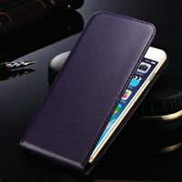 iPhone 6 PLUS Leder Flip Case Hülle NEU Lila Violet Purple