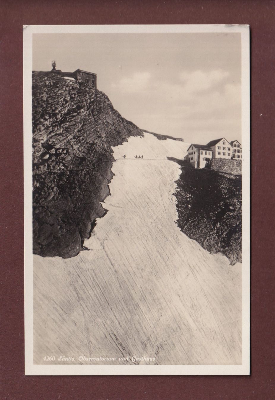 Cartoline postali: SÄNTIS - Observatorium und Gasthaus – Usato da Pully venduto da nicecards