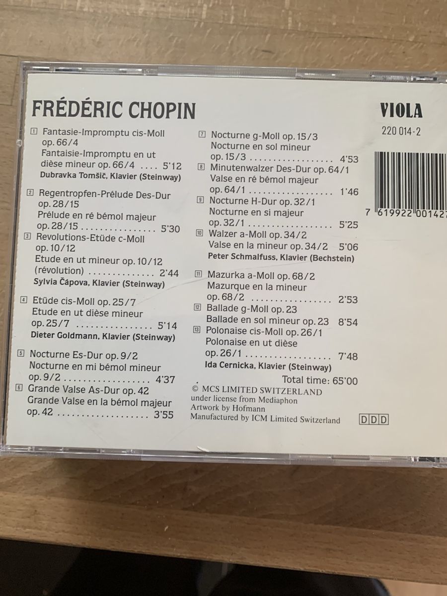 CD: 4 CD Klassische Musik  – Usato da Brugg AG venduto da Simone92 6