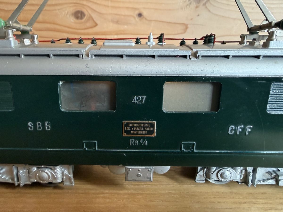 Hag Modellini di ferrovie: HAG Re 4/4 I DC 2 Motoren mit Originalkarton  – Usato da Amden venduto da vipernatter 8