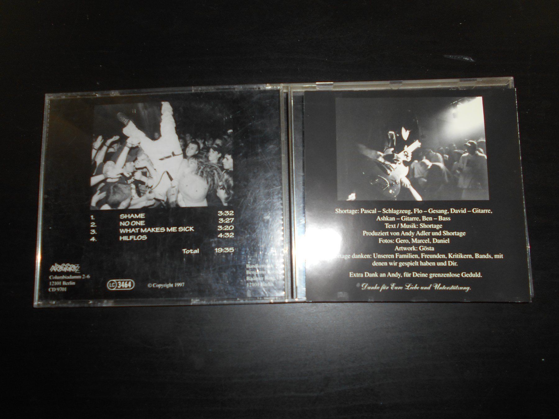 CD: Shortage – Shortage / 1997 / 4 Tracks – Usato da Aarberg venduto da witchhunter01 1