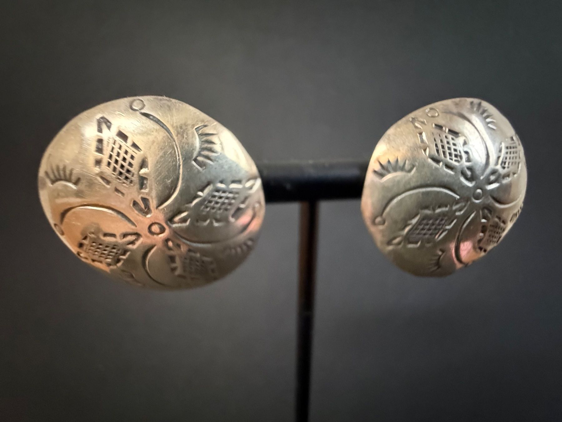 Orecchini pendenti & Orecchini a lobo: Indianer Navajo Silber Ohrstecker 925 – Usato da Spiegel b. Bern venduto da Rogger72 5