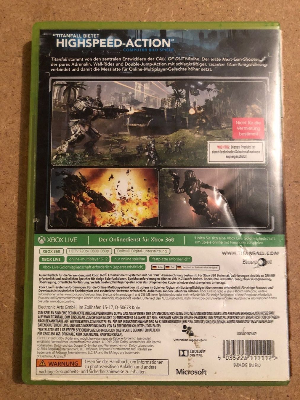 Spiele: Titanfall für Xbox 360 – Gebraucht aus Kestenholz von Mad18 1