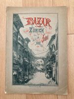 Antikes Heft "Bazar in Zürich", 1887, Rarität!