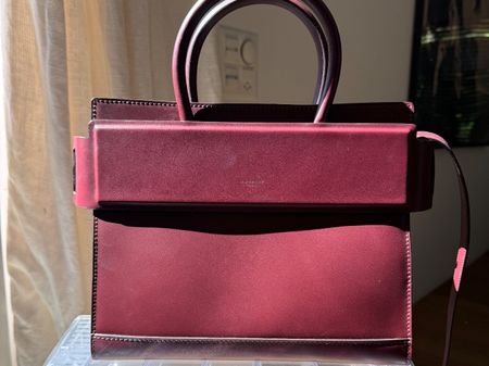 Givenchy burgundy leather purse