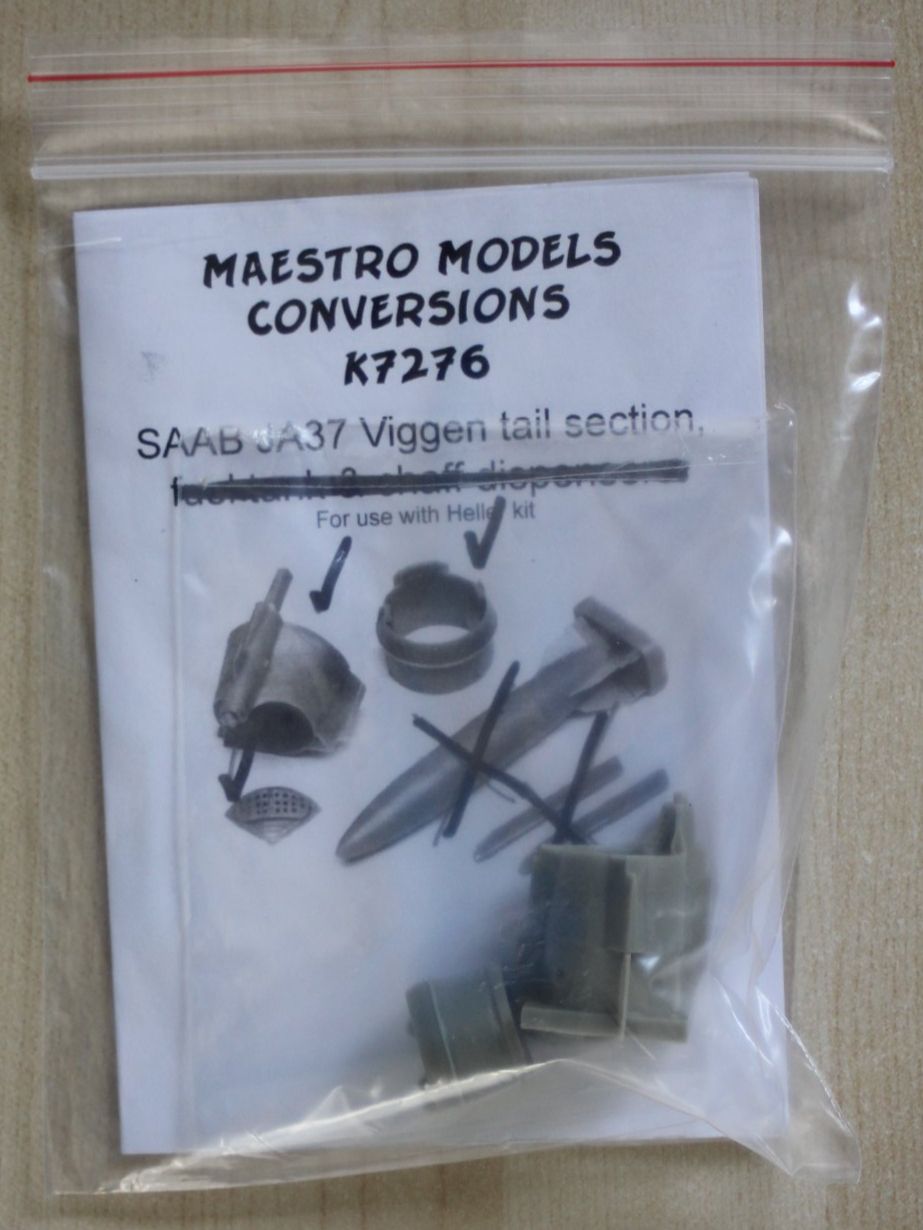 Modellbausätze & Standmodelle: Conversion 1:72 - SAAB JA37 Viggen Tail Section – Neu (gemäss Beschreibung) aus Koppigen von F4Fan