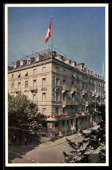 Cartoline postali: AK Zürich, Hotel St. Gotthard – Usato da Berlin venduto da bartko-reher