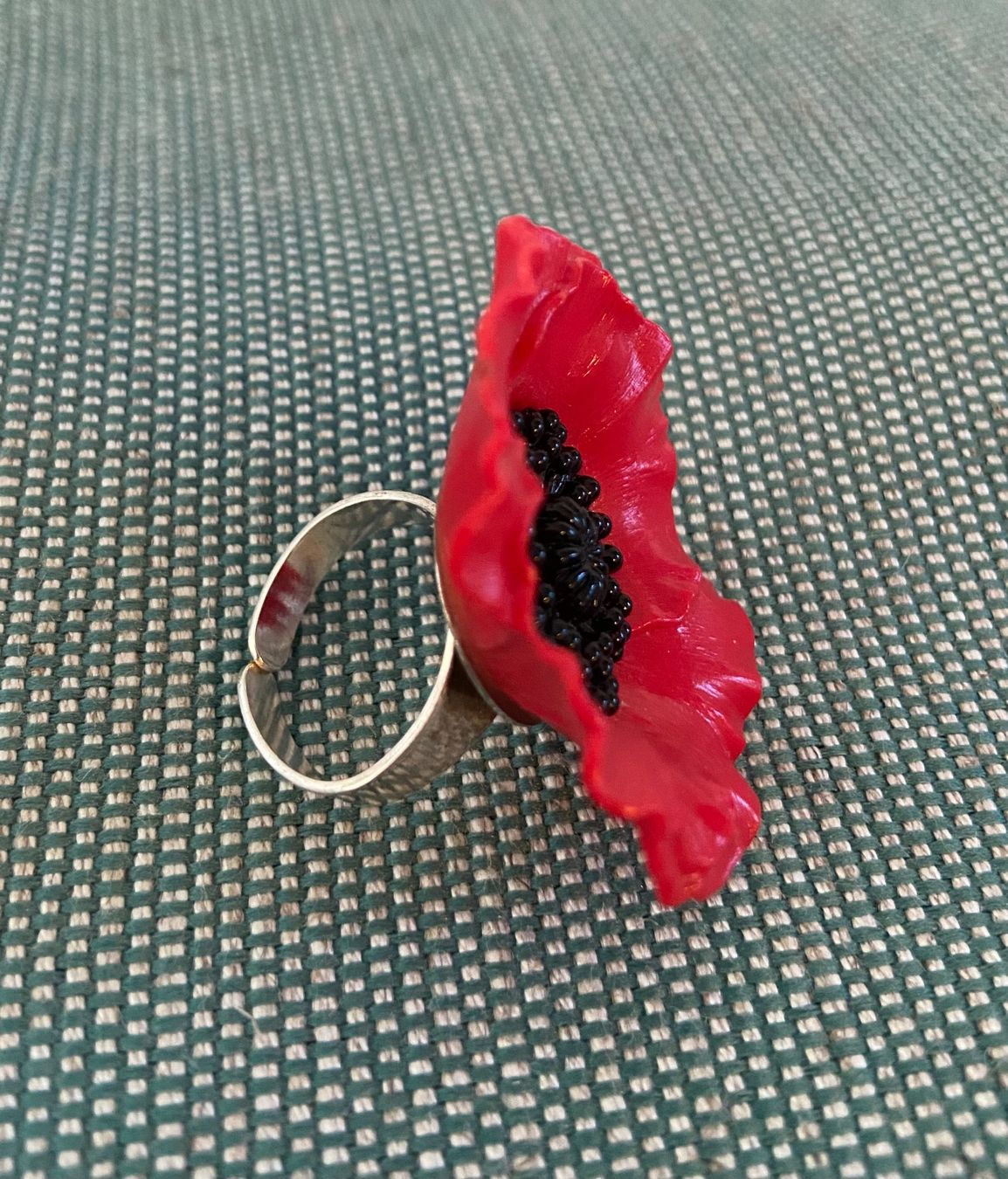 Bagues: Bague coquelicot réglable – Neuf (Voir description) à Genève par kik_8jd6 3
