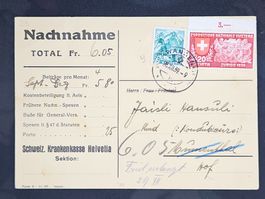 CL23 Carte Postale + Timbre Suisse 1939