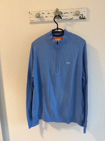 Kjus Halfzip Pullover hellblau Grösse 52 L gebraucht