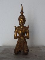 Vintage Thai-Statue, kniend / SIAM-Kunst