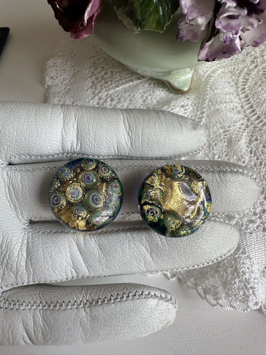 Murano Orecchini pendenti & Orecchini a lobo: Murano Glas Ohrclips, Vintage Schmuck – Usato da Zollikon venduto da pan_8jtm 1