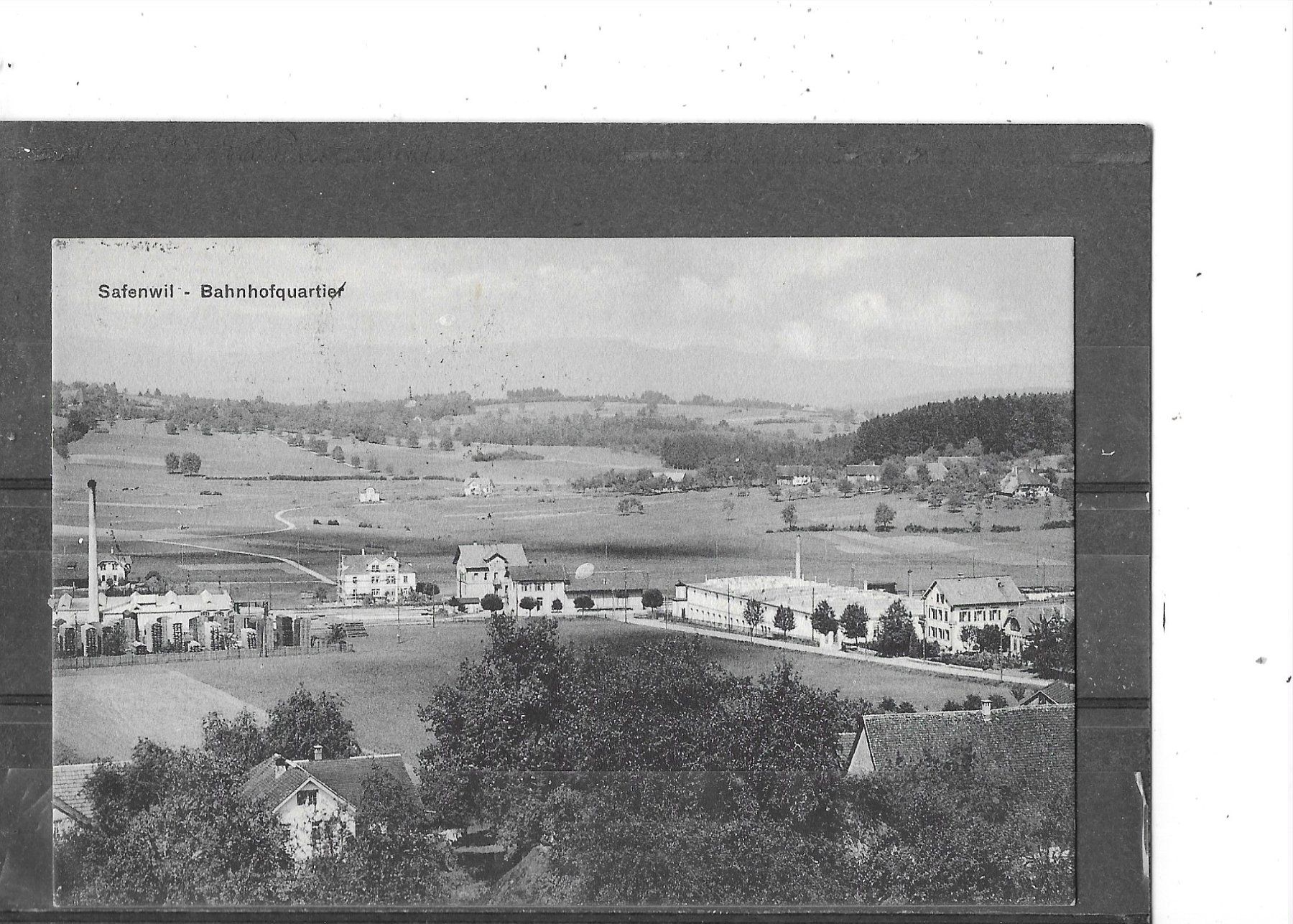 Cartoline postali: AG Safenwil 1920 Bahnhofquartier – Usato da Schocherswil venduto da Wilare