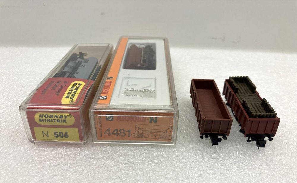 Modelleisenbahnen: N= 2x offene Güterwagen - 2x Selbstentladewagen SBB/DB/HOP – Gebraucht aus Thun von retoolinoo 8