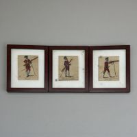 Lot 3 eaux-fortes du XVIIIᵉ siècle représentant des soldats