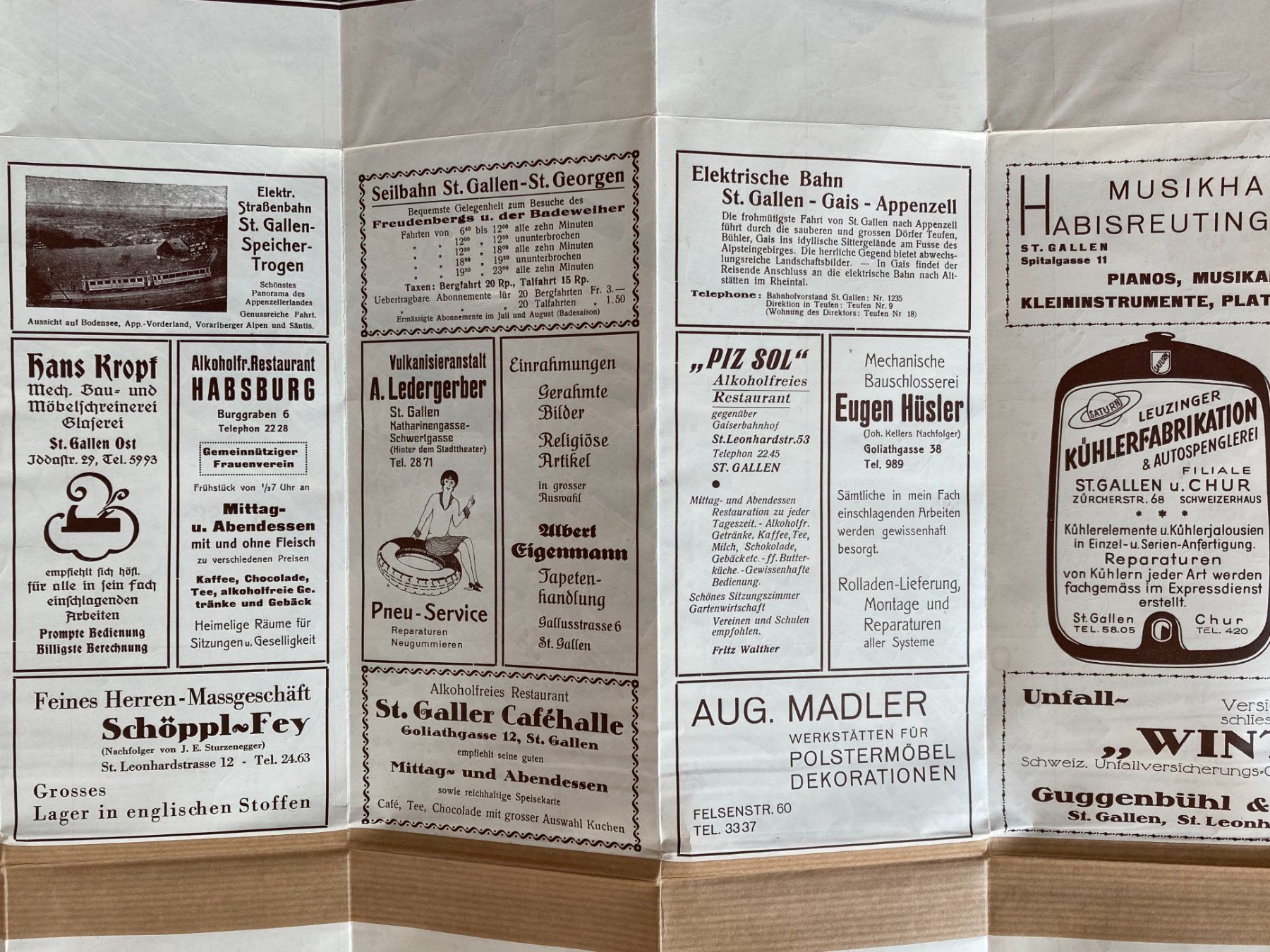 Cartine & Atlanti: Plan der Stadt St. Gallen - 1933/34 – Usato da Versoix venduto da HELVETICA_1 5