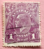 Briefmarken aus Australien König George V. GESTEMPELT