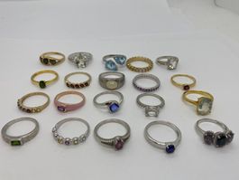 LOT Silber-Ringe unkontrolliert /i417