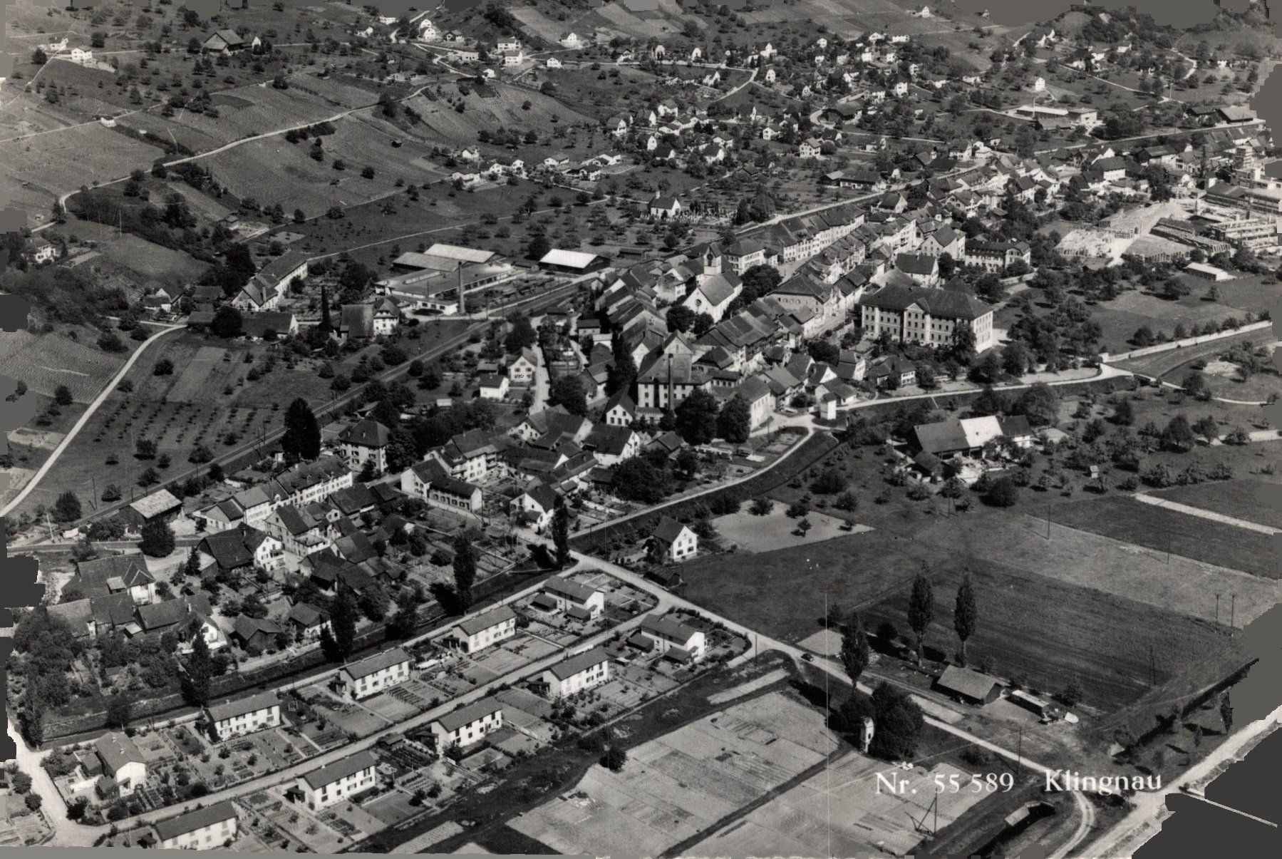 Cartoline postali: Flugaufnahme Klingnau – Usato da Bronschhofen venduto da Astore
