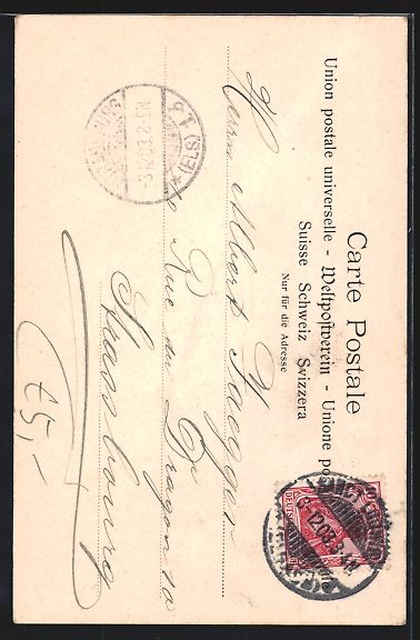 Cartoline postali: AK Basel, Blick auf das St. Johannsthor – Usato da Berlin venduto da bartko-reher 1